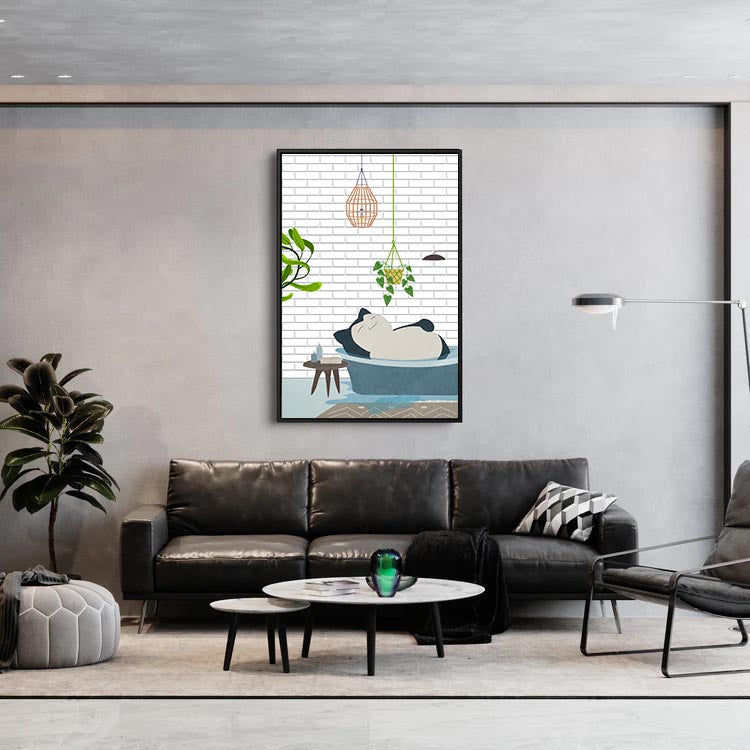 Snorlax in a Tub - Poster