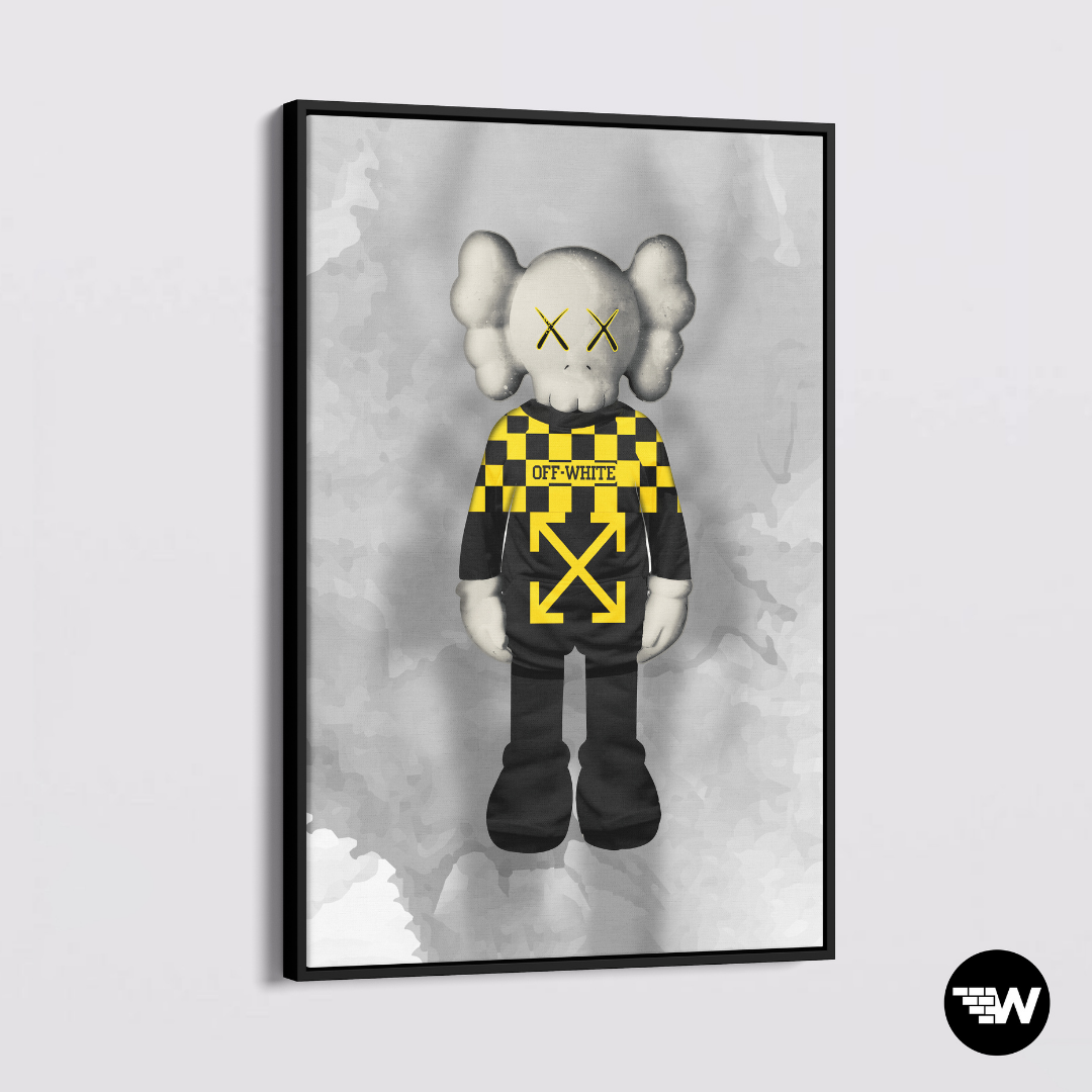 BEARBRICK - OFF WHITE - Poster