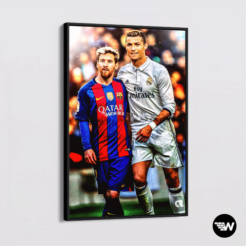 Ronaldo & Messi - Soccer - Poster