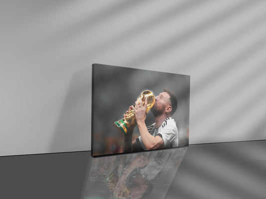 Messi's World Cup Triumph - Soccer - Canvas