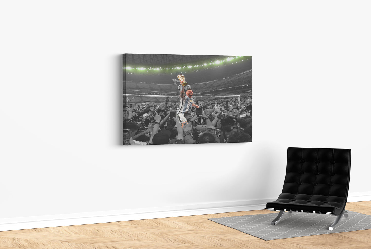 Messi's World Cup Victory - Soccer - Canvas