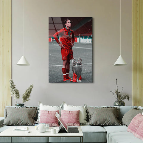 Van Dijk Champions League - Soccer - Glass